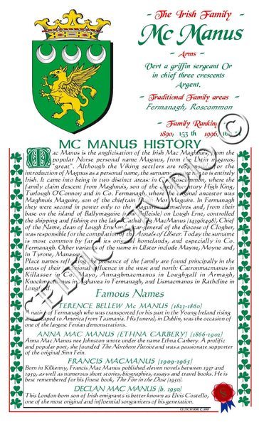 McManus Irish Family History