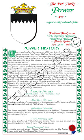 Power Irish Family History