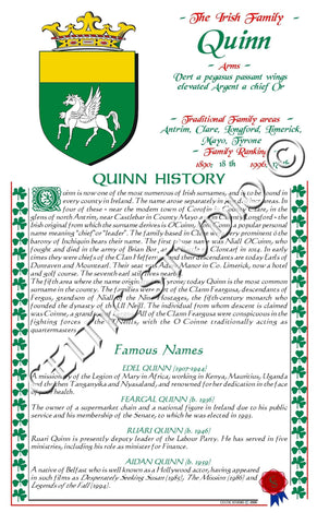 Quinn Irish Family History