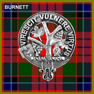 Burnett Clan Crest Scottish Pewter Cap Badge CB01