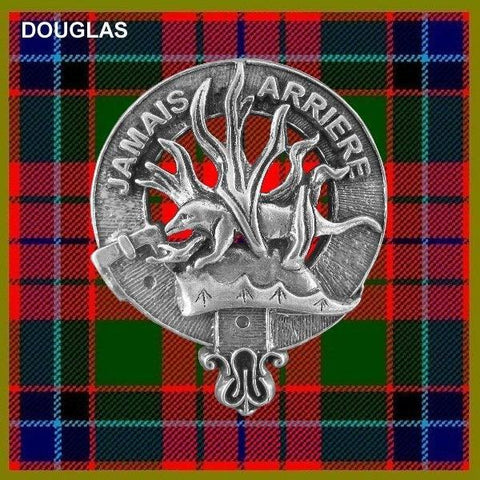 Douglas Clan Crest Scottish Pewter Cap Badge CB01