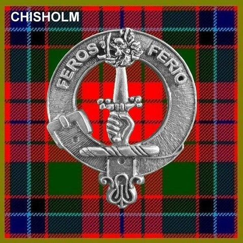 Chisholm Clan Crest Scottish Pewter Cap Badge CB01