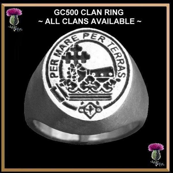 MacDonald  (Donald) Scottish Clan Crest Ring GC500, Family Crest, Seal, - All Clans
