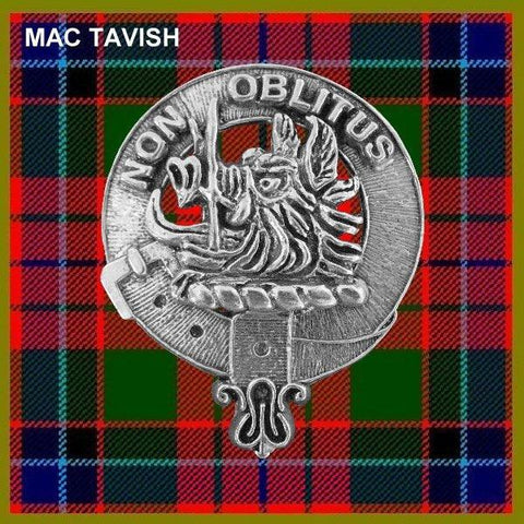 MacTavish Clan Crest Scottish Pewter Cap Badge CB01
