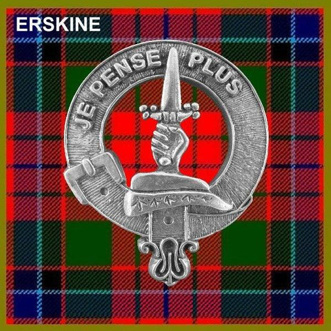 Erskine Clan Crest Scottish Pewter Cap Badge CB01