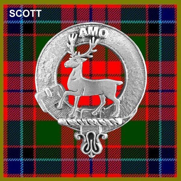 Scott Clan Crest Scottish Pewter Cap Badge CB01