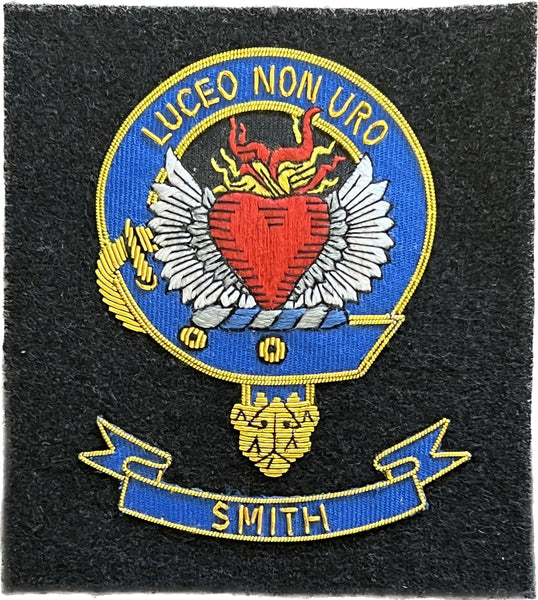 Smith Scottish Clan Embroidered Crest