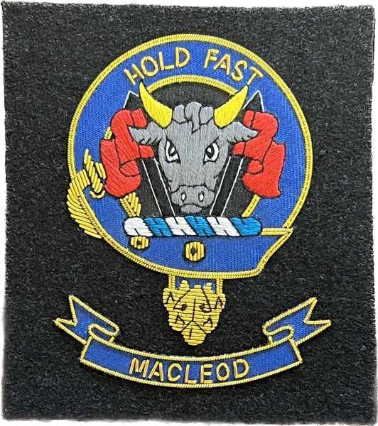 MacLeod Scottish Clan Embroidered Crest