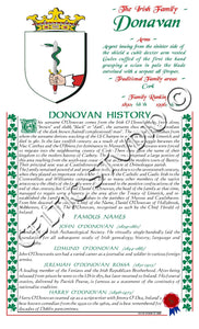 Donovan Irish Family History