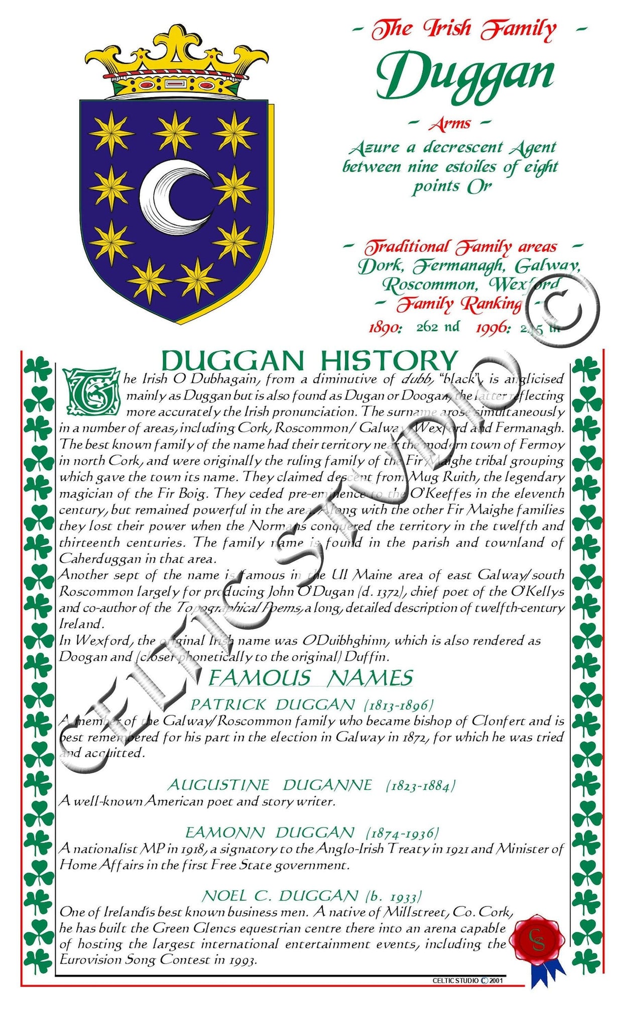 Duggan Irish Family History