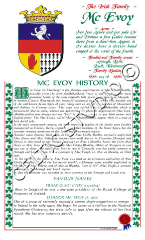 McEvoy Irish Family History