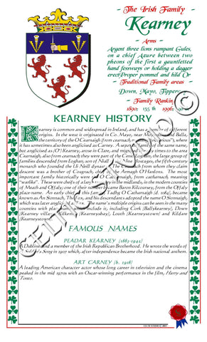 Kearney Irish Family History