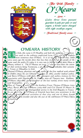 O'Meara Irish Family History