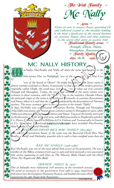 McNally Irish Family History