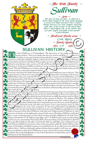 Sullivan Irish Family History