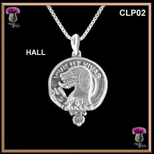 Hall Clan Crest Scottish Pendant  CLP02
