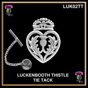 Scottish Luckenbooth Thistle Tie Tack/Lapel Pin