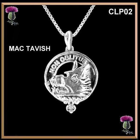 MacTavish  Clan Crest Scottish Pendant CLP02