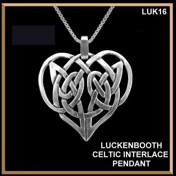 Celtic Interlace Heart Pendant Luckenbooth Wedding Love Token