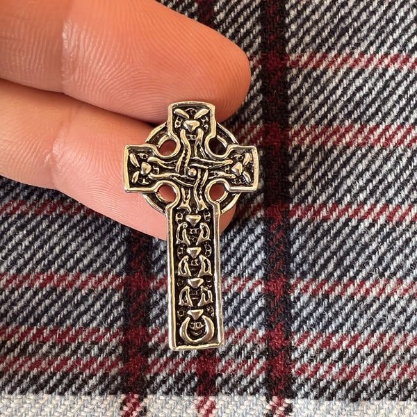 Ballaugh Celtic Cross Pendant - Sterling Silver, Irish Cross