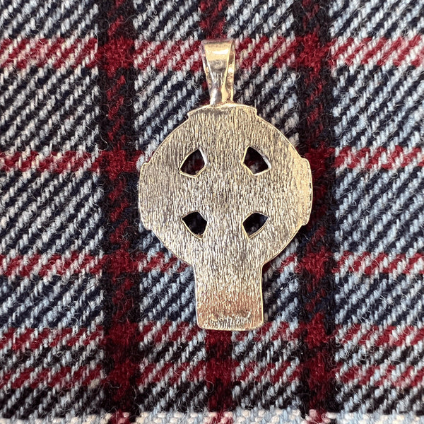 Celtic Triquetra Knot Cross Pendant - Sterling Silver, Irish Cross