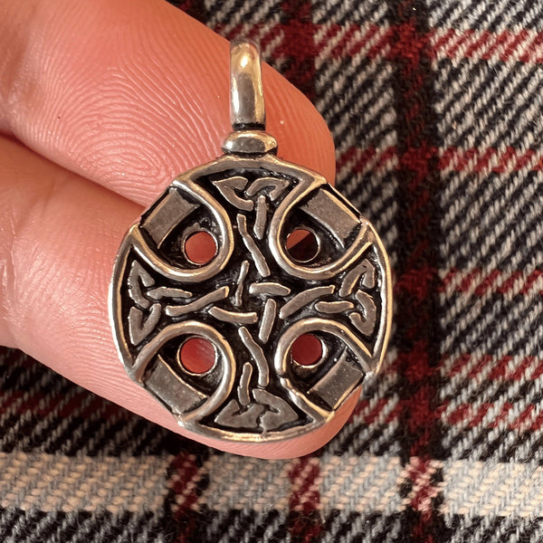 Templar Celtic Cross Pendant - Sterling Silver, Irish Cross