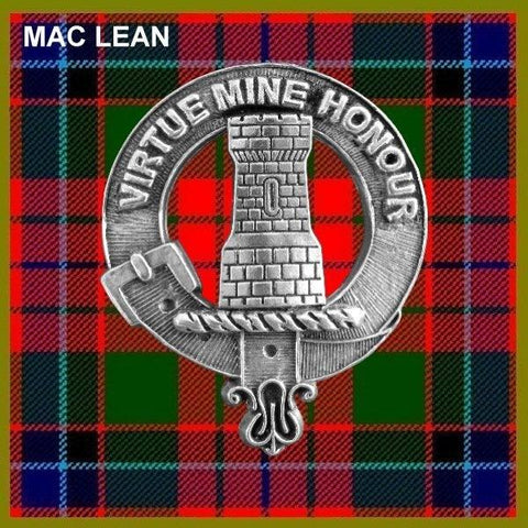 MacLean Clan Crest Scottish Pewter Cap Badge CB01