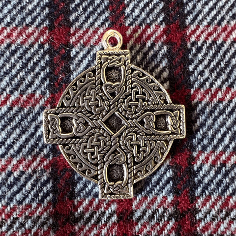 Mariners Celtic Cross Pendant - Sterling Silver, Irish Cross