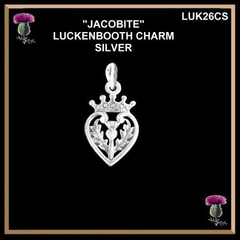 Jacobite Luckenbooth Charm - Sterling Silver
