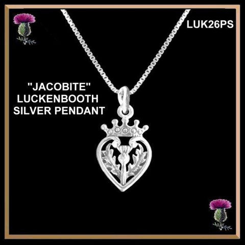 Jacobite Luckenbooth Pendant - Sterling Silver