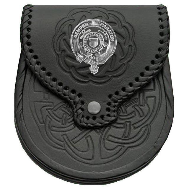 US Coast Guard Badge Sporran, Leather