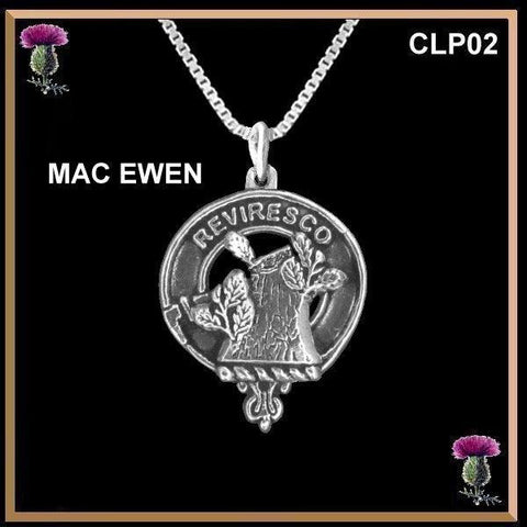 MacEwen  Clan Crest Scottish Pendant CLP02