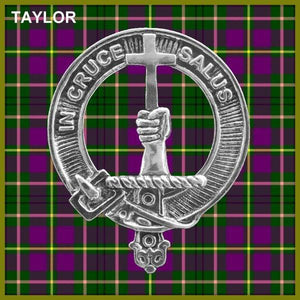 Taylor Clan Crest Scottish Cap Badge CB02