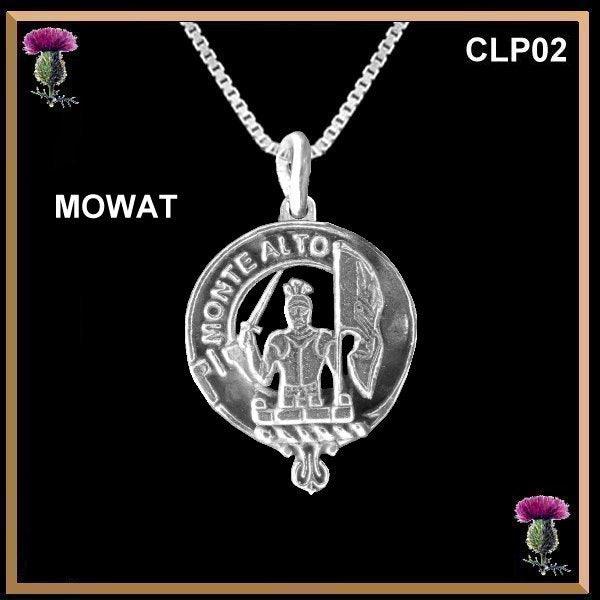 Mowat Clan Crest Scottish Pendant  CLP02