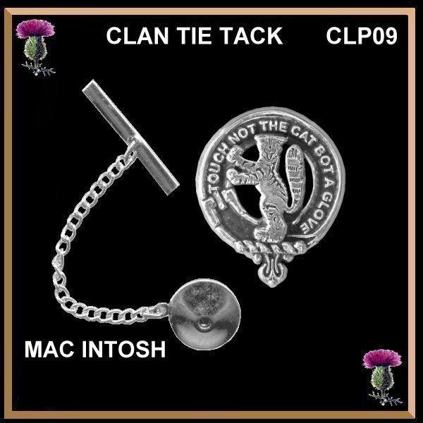 Clan Crest Scottish Tie Tack Lapel Pin - All Clans