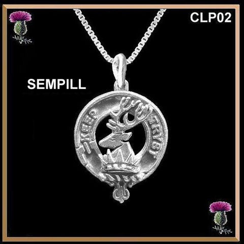 Sempill Clan Crest Scottish Pendant  CLP02