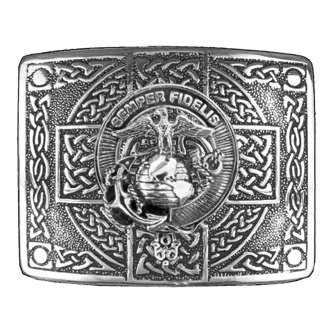 United States Marine Corps Celtic Cross Buckle - Officially Licensed Product of the Marine Corps