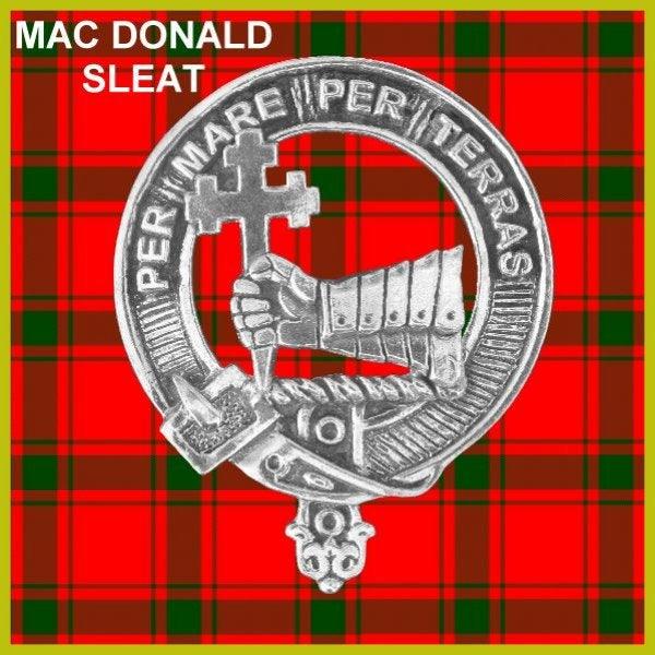 MacDonald  Sleat  Clan Crest Scottish Cap Badge CB02