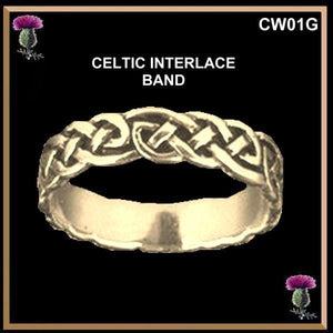 Celtic Interlace Wedding Ring - 14K gold CW01