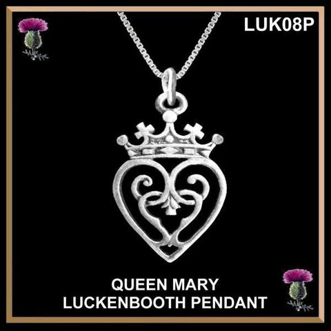 Luckenbooth Queen Mary Small Pendant ~ Sterling silver