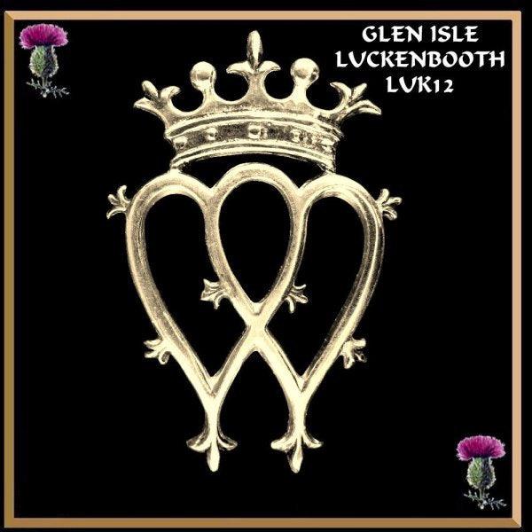 Scottish Glen Isle Luckenbooth Brooch - GOLD