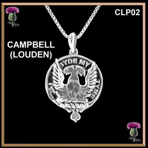 Campbell Loudoun Clan Crest Scottish Pendant  CLP02