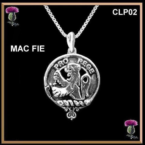 MacFie  Clan Crest Scottish Pendant CLP02