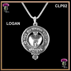 Logan Clan Crest Scottish Pendant  CLP02