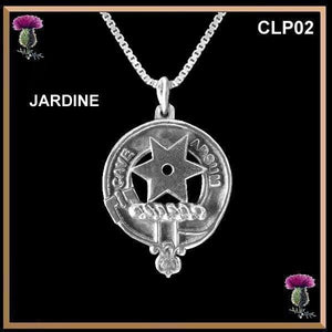 Jardine Clan Crest Scottish Pendant  CLP02