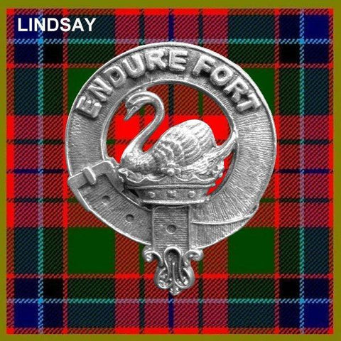 Lindsay Clan Crest Scottish Pewter Cap Badge CB01