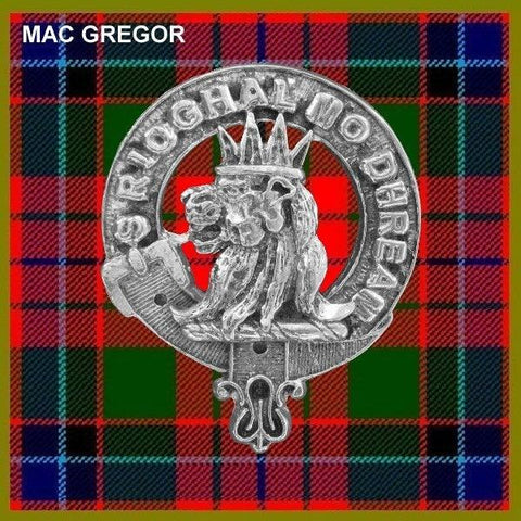MacGregor Clan Crest Scottish Pewter Cap Badge CB01