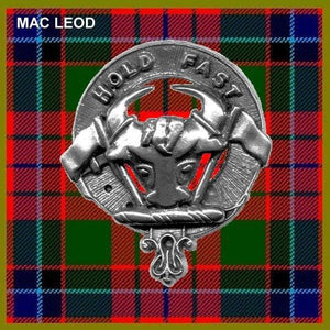 MacLeod Clan Crest Scottish Pewter Cap Badge CB01