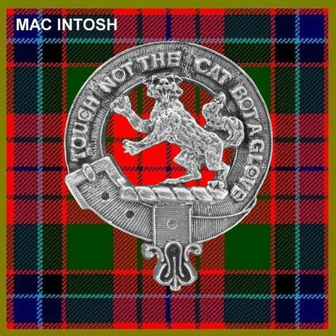 MacIntosh Clan Crest Scottish Pewter Cap Badge CB01