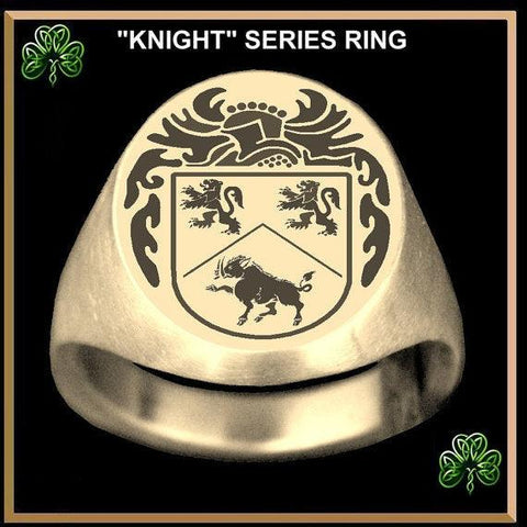 Knight Coat of Arms Ring 10K Gold - All Names